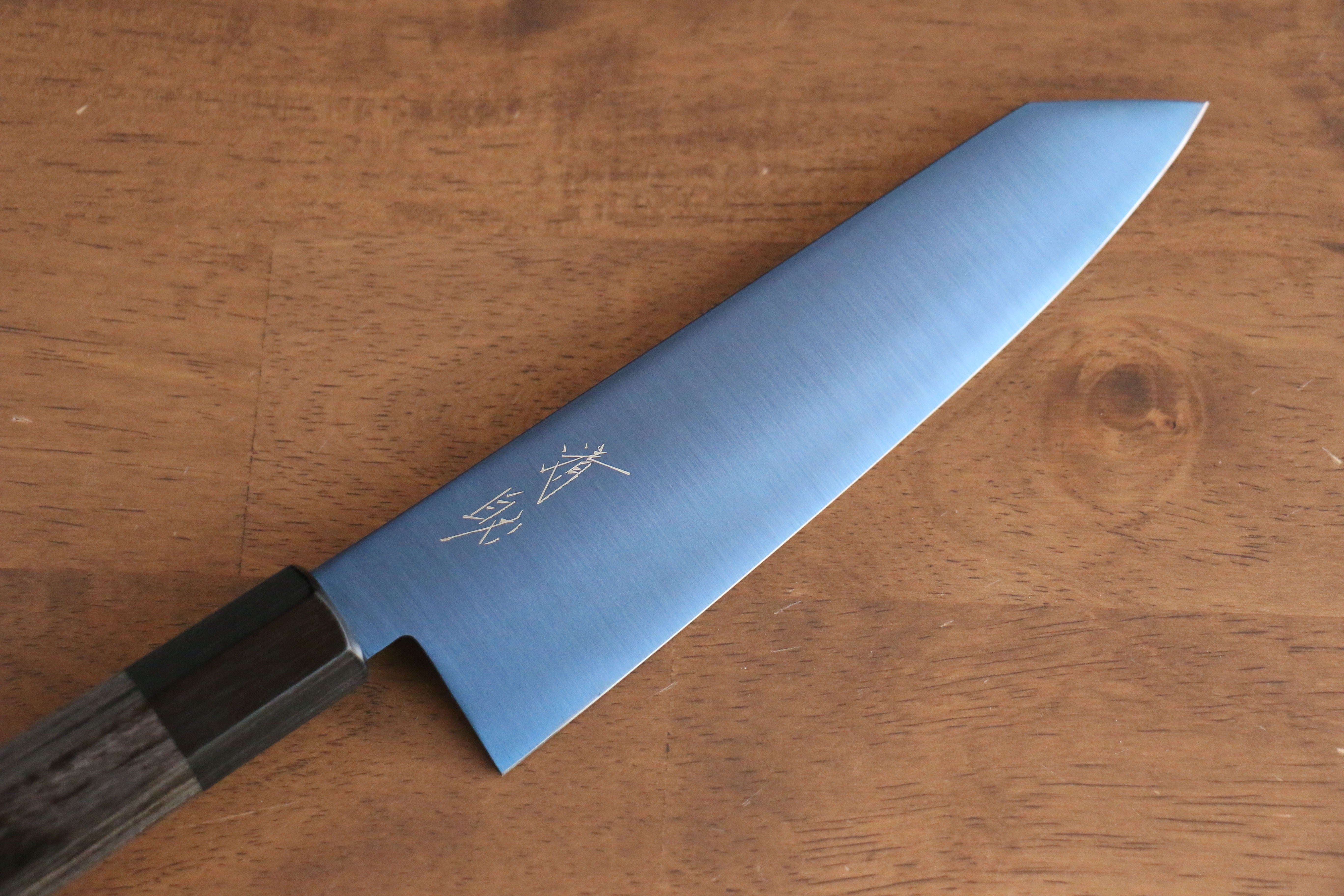 清助 SK-85鋼 離子鍍 切付三德刀  180mm 灰色合成木 握把 - 清助刃物