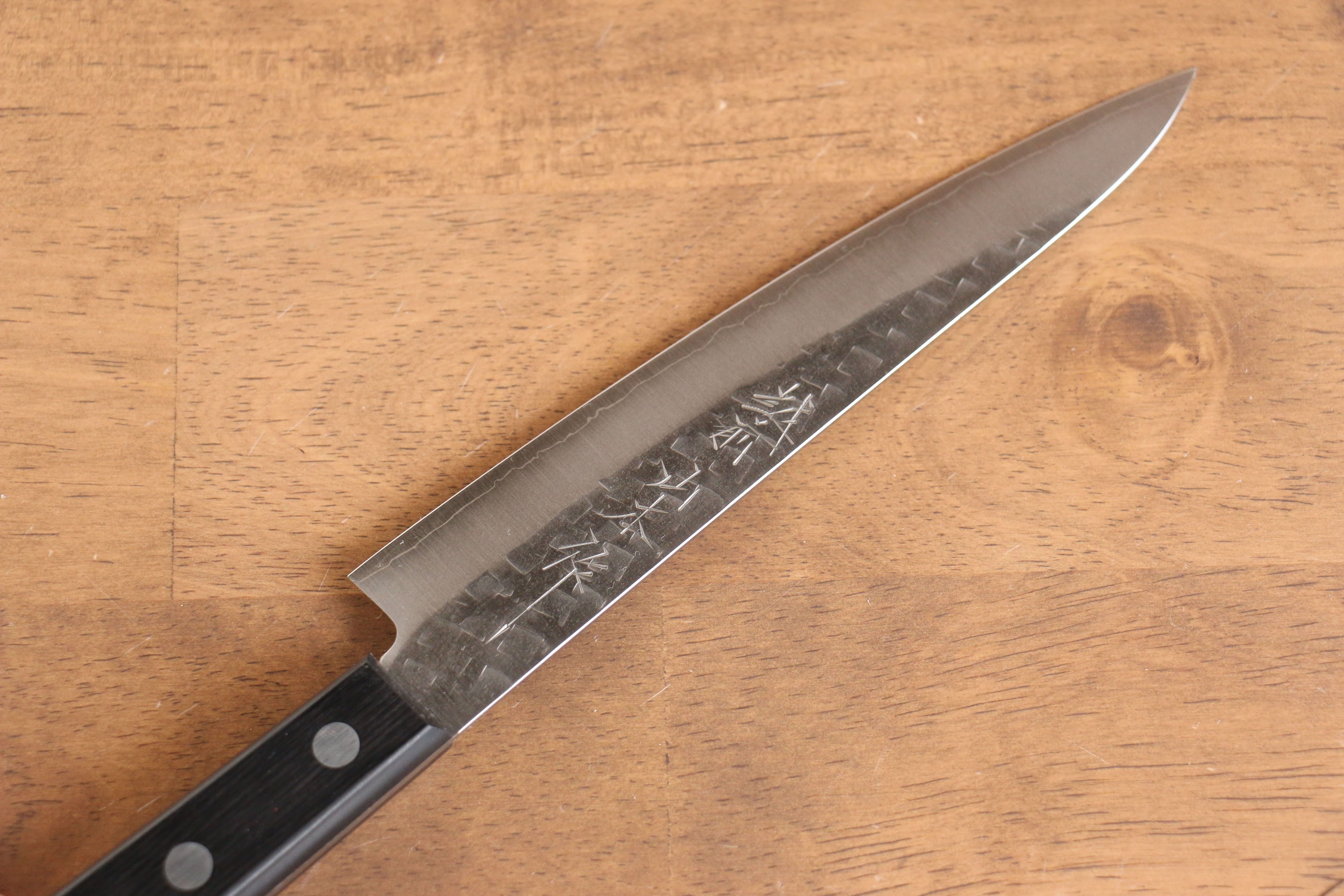 山本 直 銀三鋼 鎚目 多用途小刀  160mm 黑合成木 握把 - 清助刃物