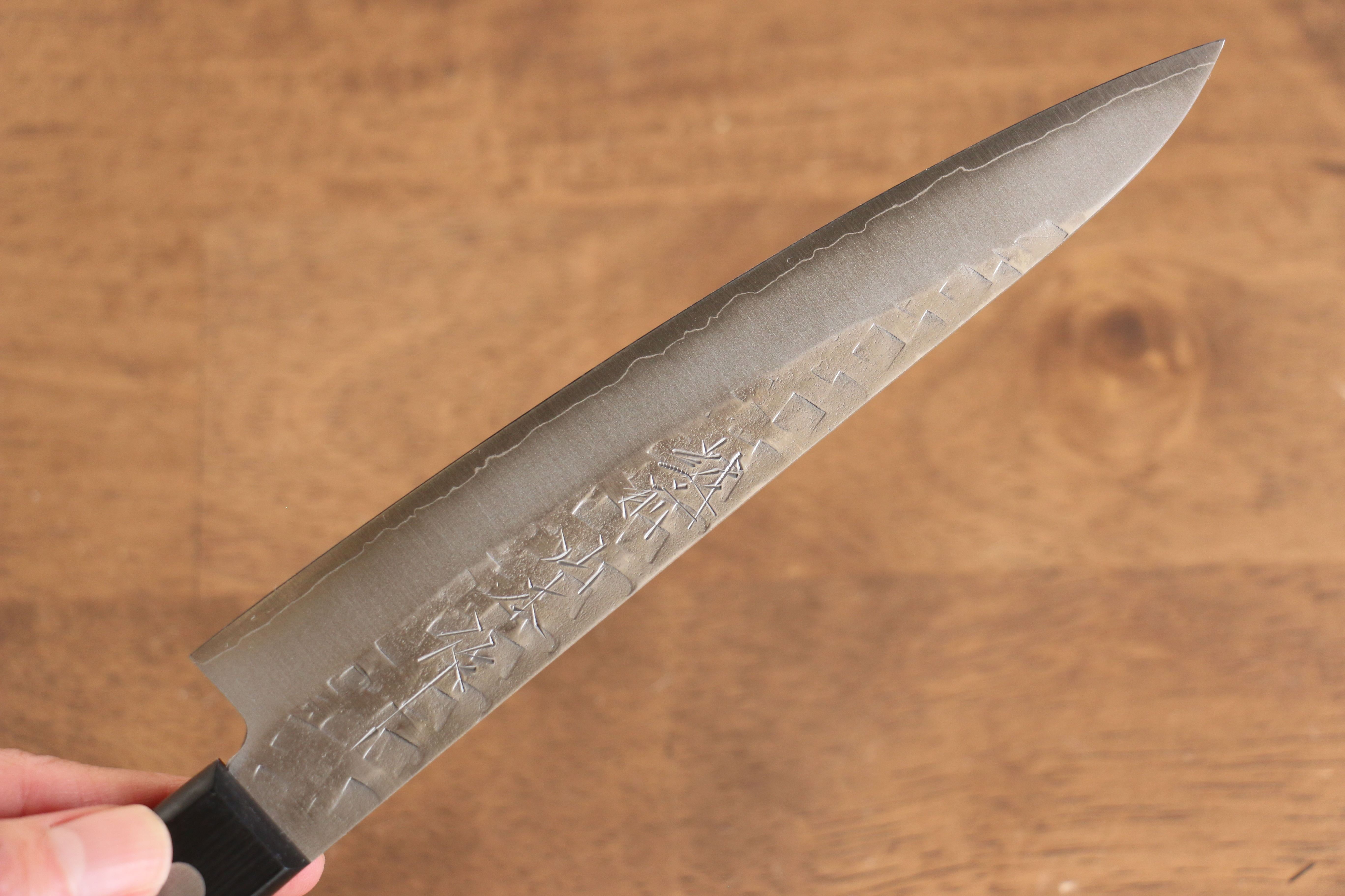 山本 直 銀三鋼 鎚目 多用途小刀  160mm 黑合成木 握把 - 清助刃物