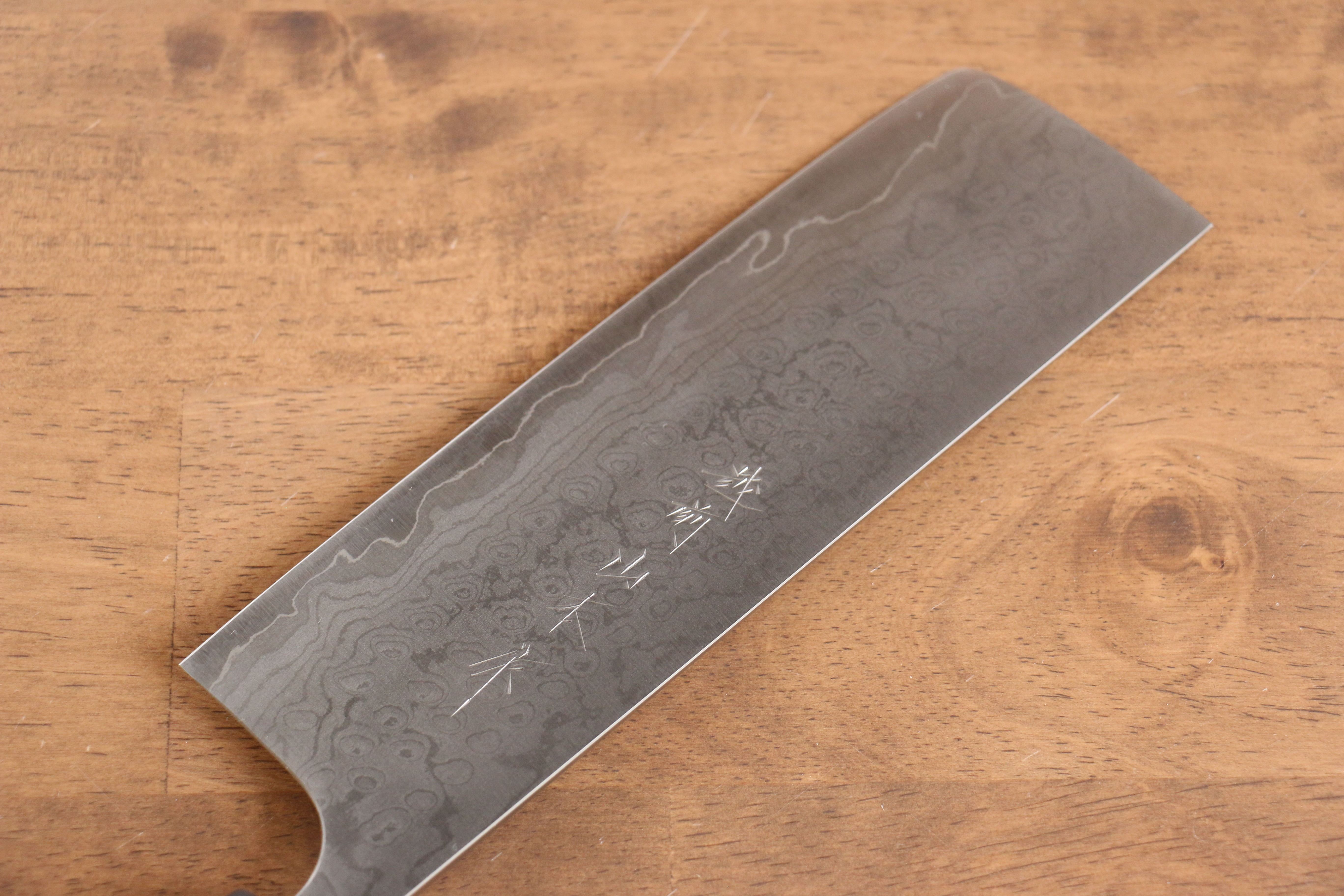山本 直 VG10 大馬士革紋 菜切  165mm 櫻桃木 握把 - 清助刃物