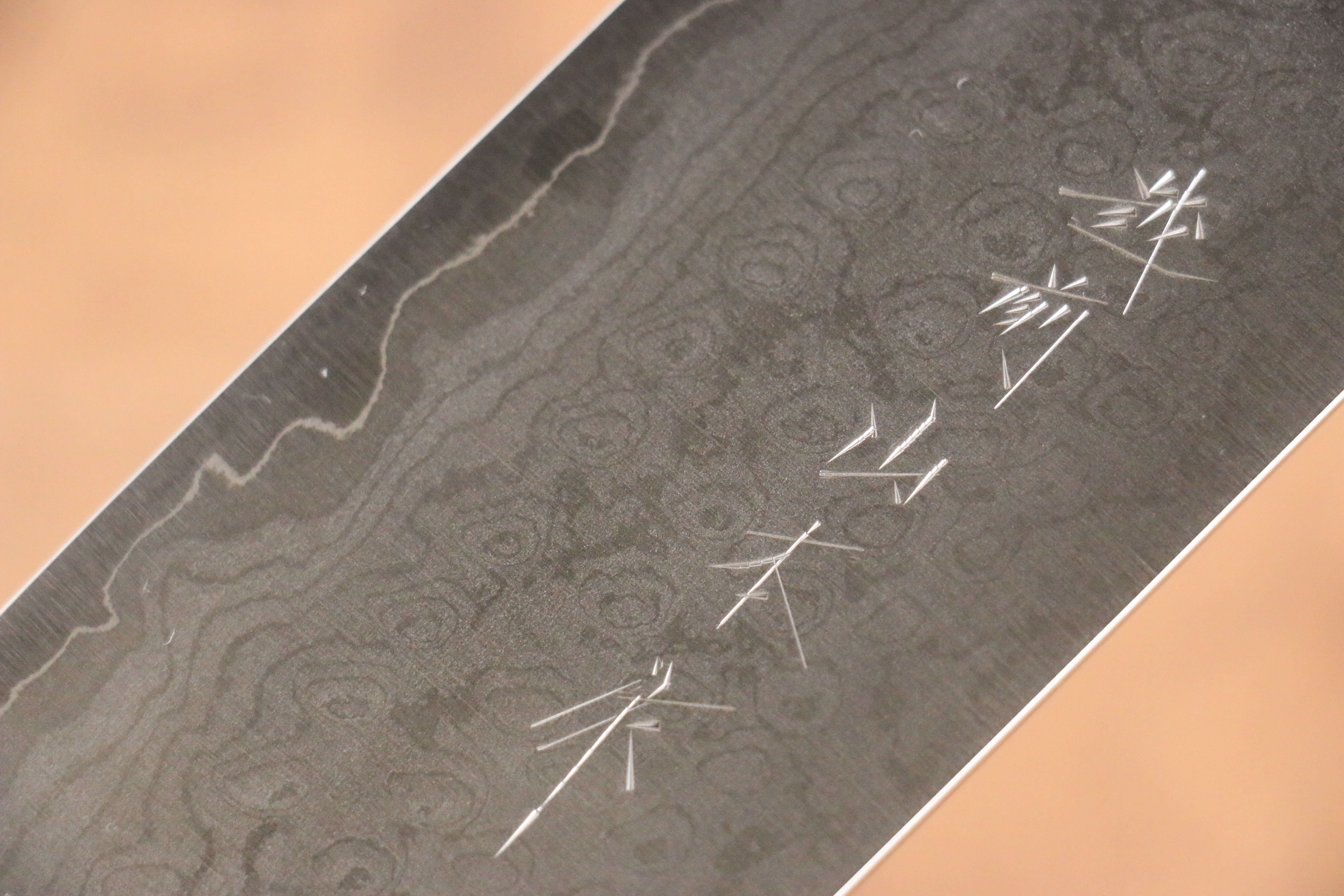 山本 直 VG10 大馬士革紋 菜切  165mm 櫻桃木 握把 - 清助刃物