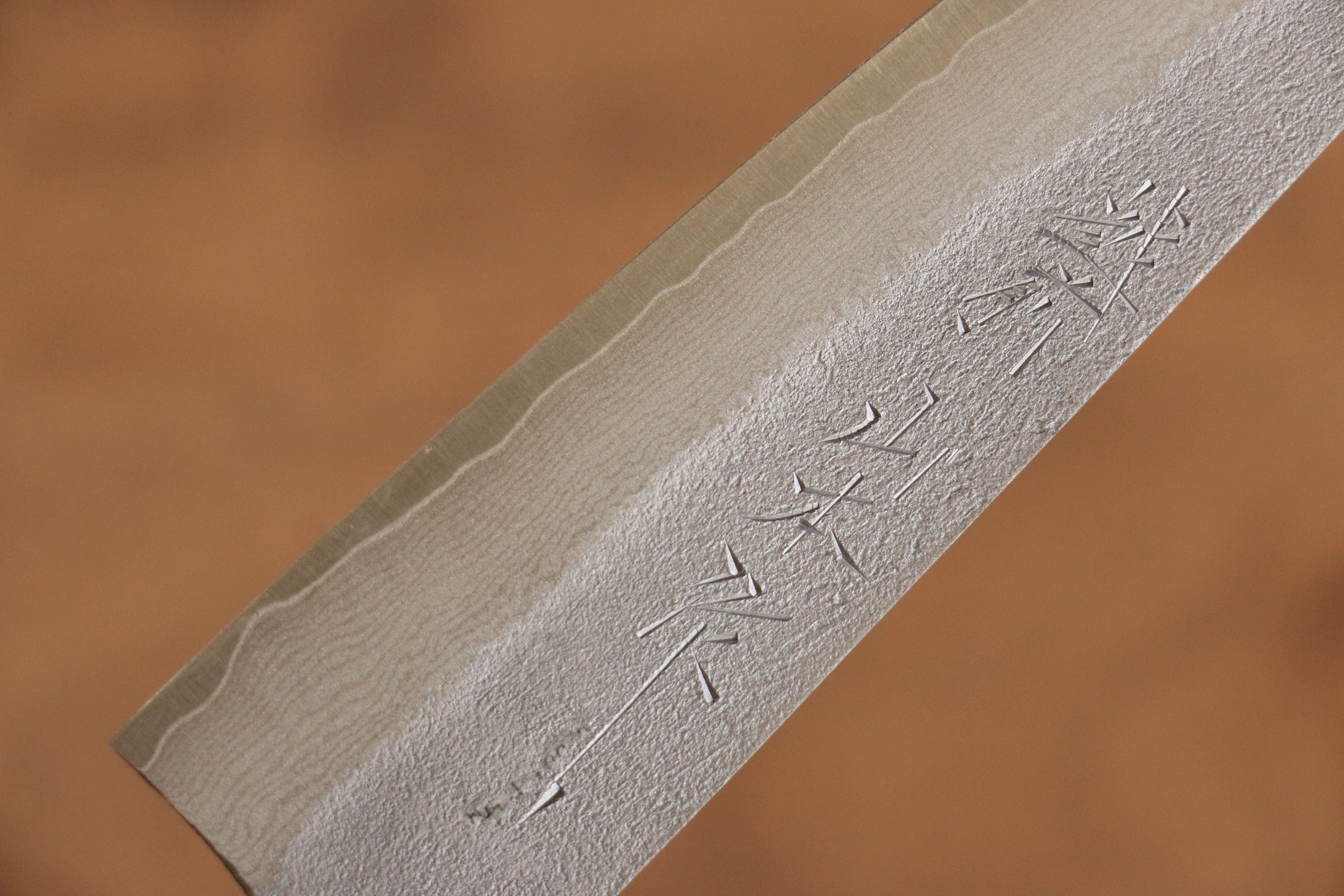 山本 直 VG10 大馬士革紋 梨地 多用途小刀  140mm 核桃木 握把 - 清助刃物