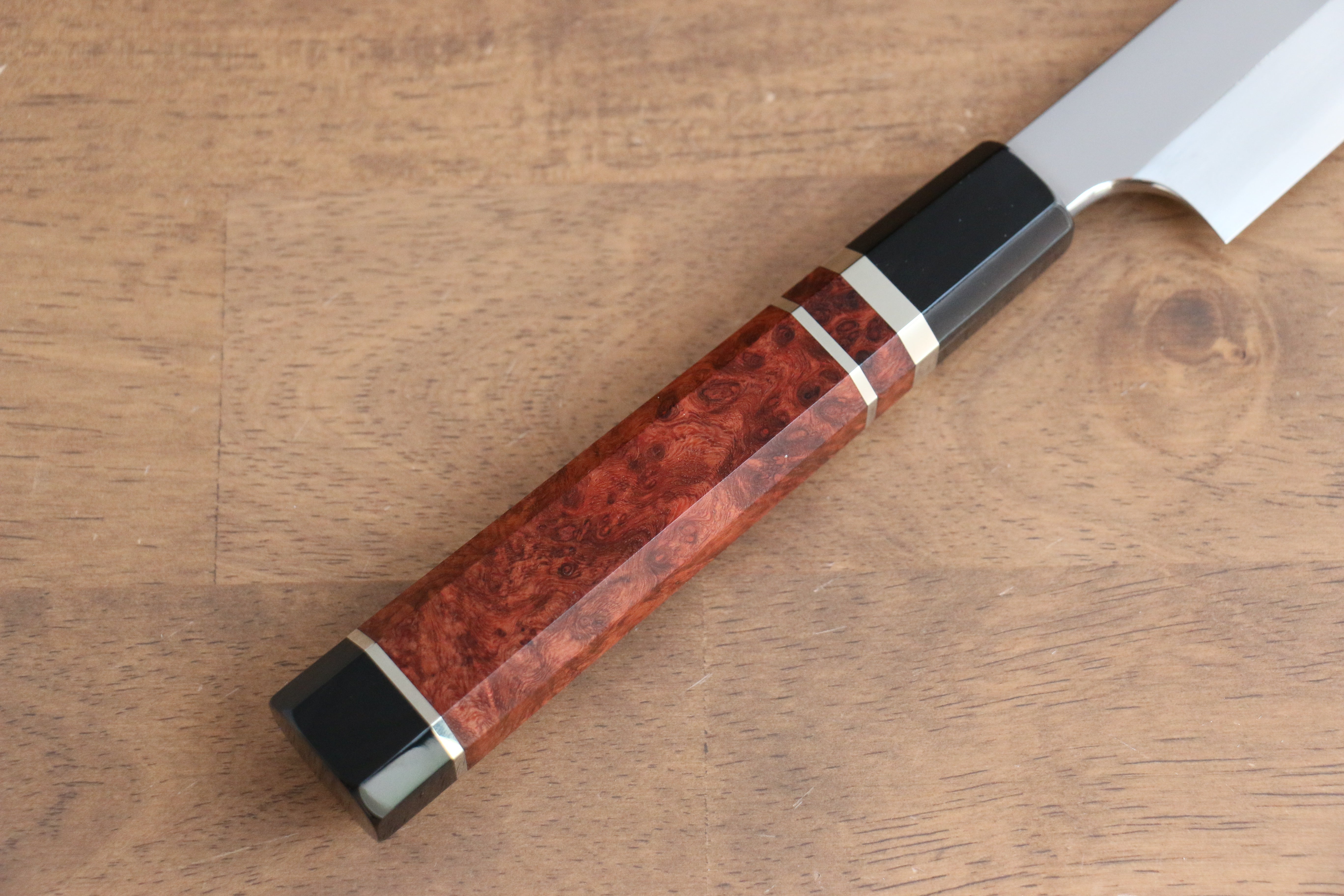 黑崎 優 青鋼二號 鏡面處理 柳刃  270mm 花梨木 握把 - 清助刃物
