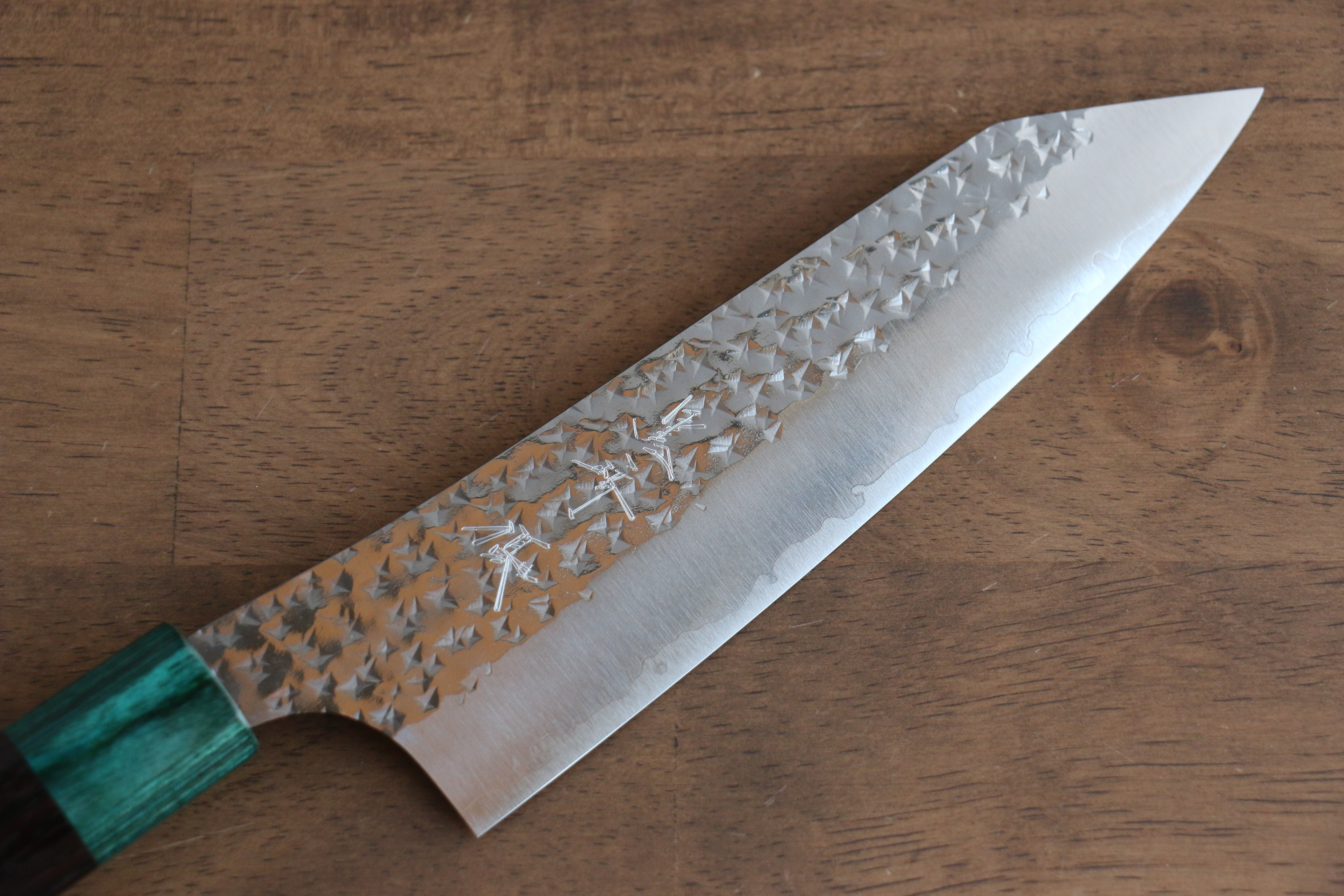 黑崎 優 閃光 銳 SG2 鎚目 文化刀  165mm 紫檀木（口輪：綠合成木） 握把 - 清助刃物
