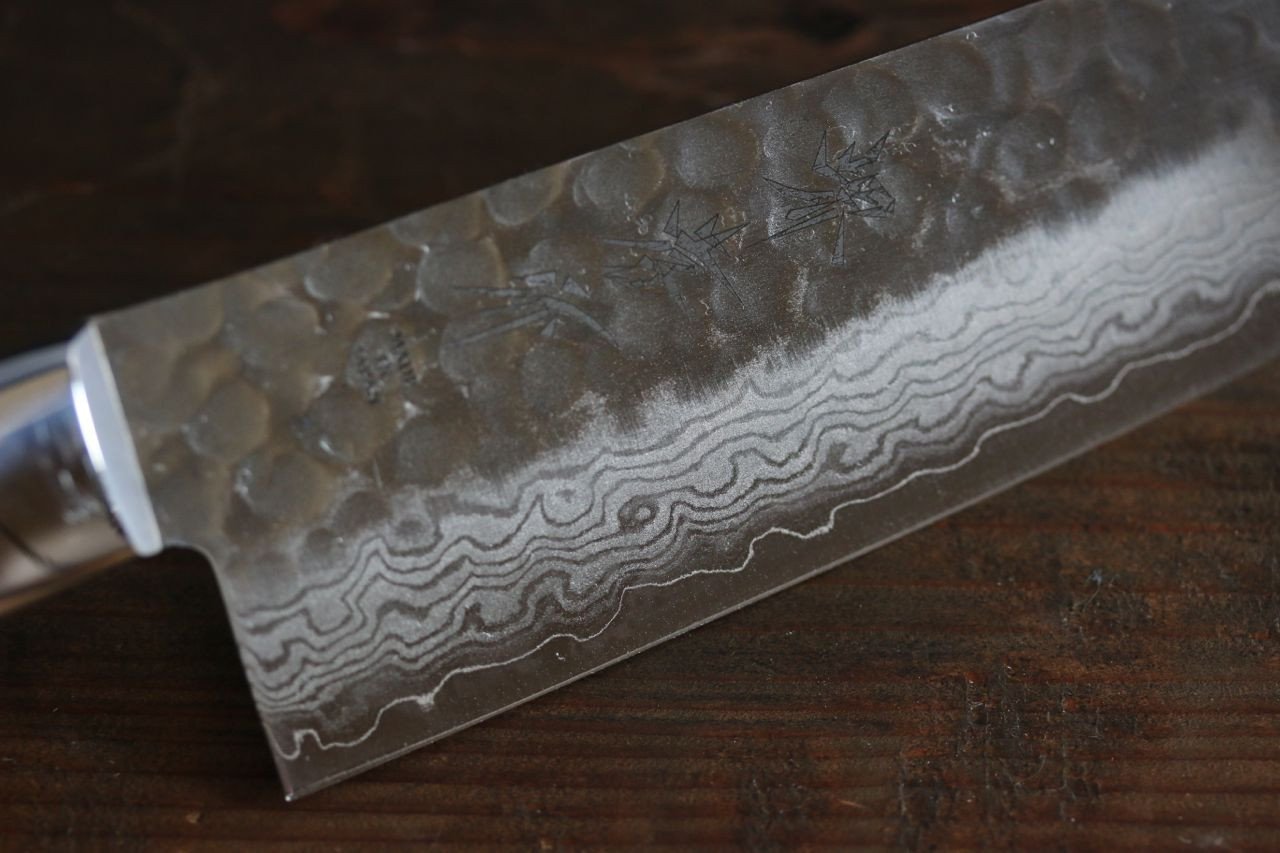 堺 孝行 VG10 17層大馬士革紋 三德刀  180mm 沙漠鐵木（杉原型）握把 - 清助刃物