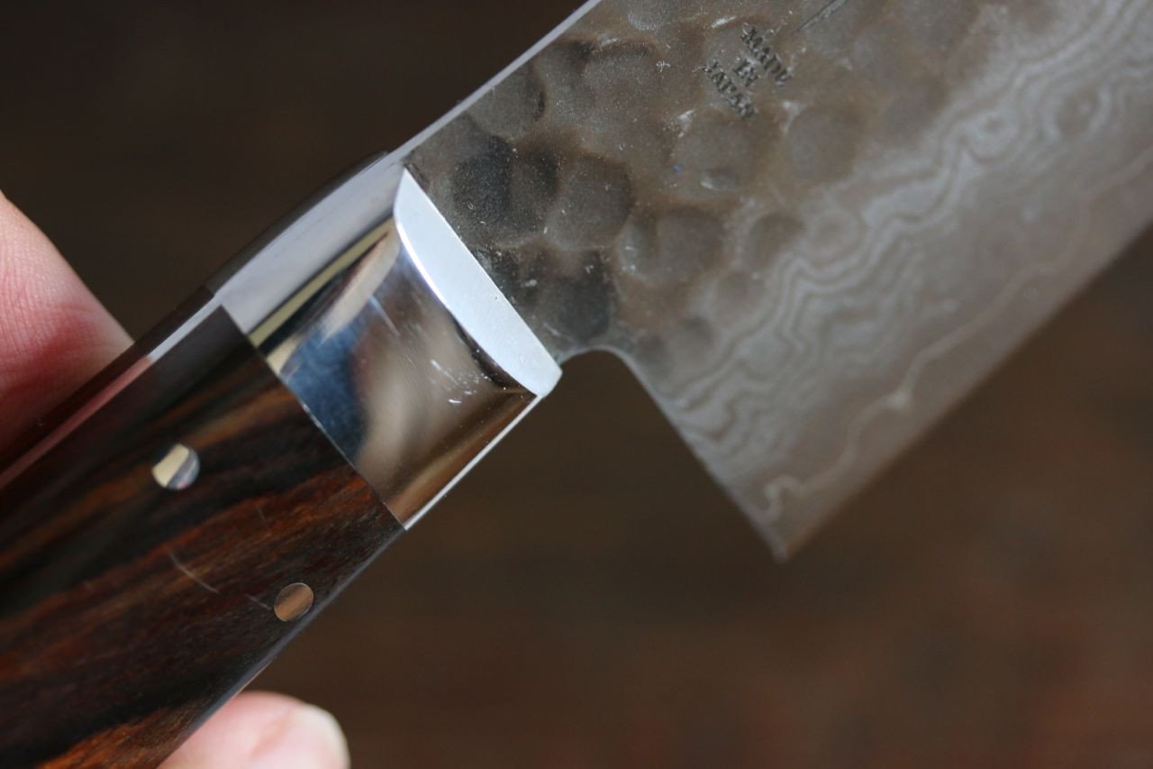 堺 孝行 VG10 17層大馬士革紋 三德刀  180mm 沙漠鐵木（杉原型）握把 - 清助刃物