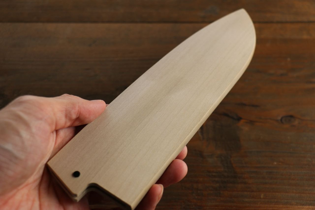 木蘭 鞘 三德刀用 附合成木安全栓 180mm Aokki - 清助刃物