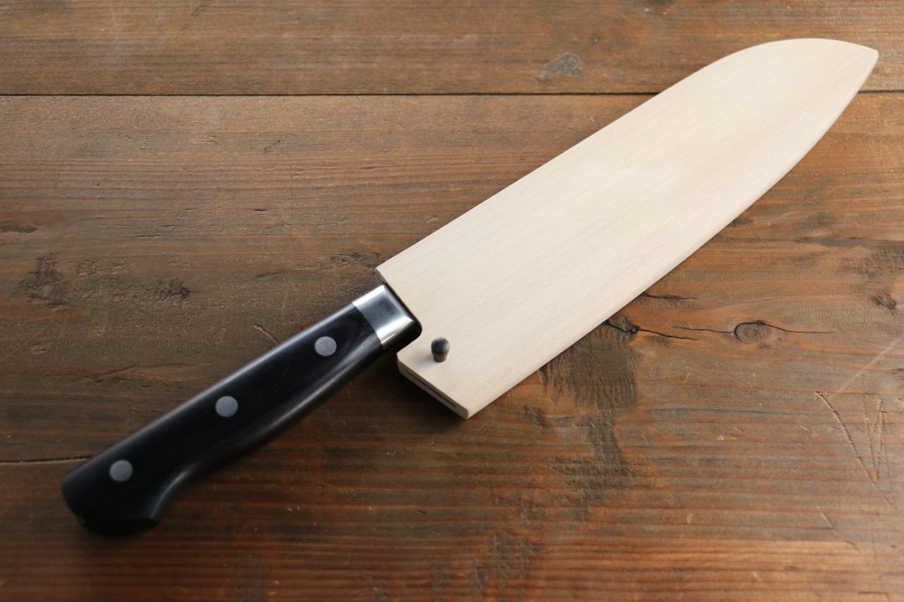 木蘭 鞘 三德刀用 附合成木安全栓 180mm Aokki - 清助刃物