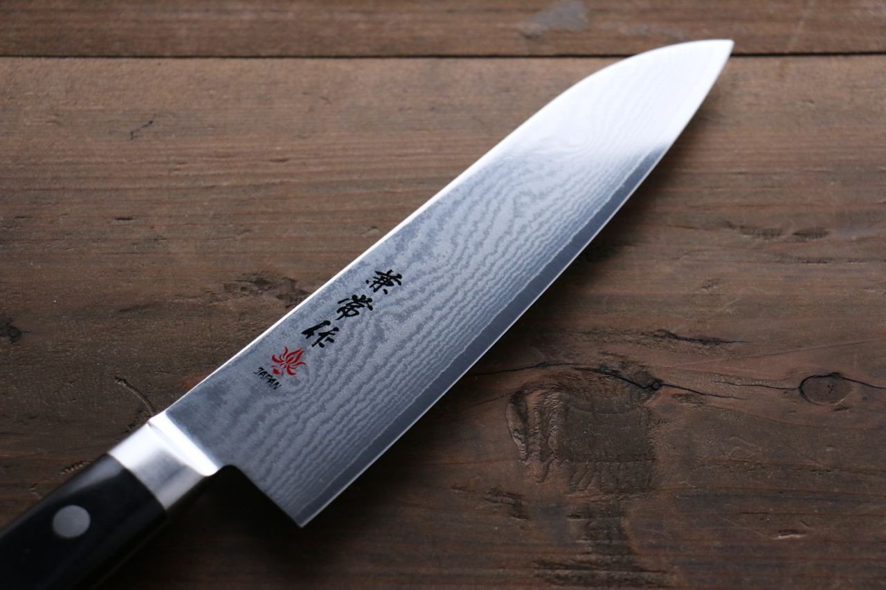兼常 VG10 33層 大馬士革紋 三德刀 180mm 合成木 握把 - 清助刃物
