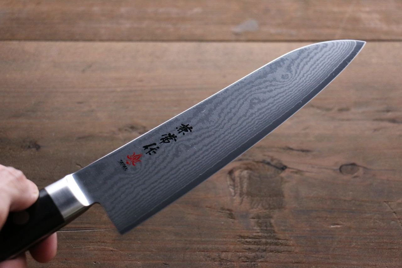 兼常 VG10 33層 大馬士革紋 三德刀 180mm 合成木 握把 - 清助刃物