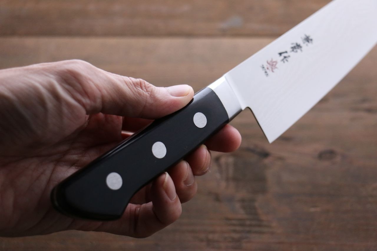 兼常 VG10 33層 大馬士革紋 三德刀 180mm 合成木 握把 - 清助刃物