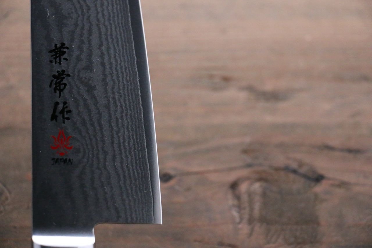 兼常 VG10 33層 大馬士革紋 三德刀 180mm 合成木 握把 - 清助刃物
