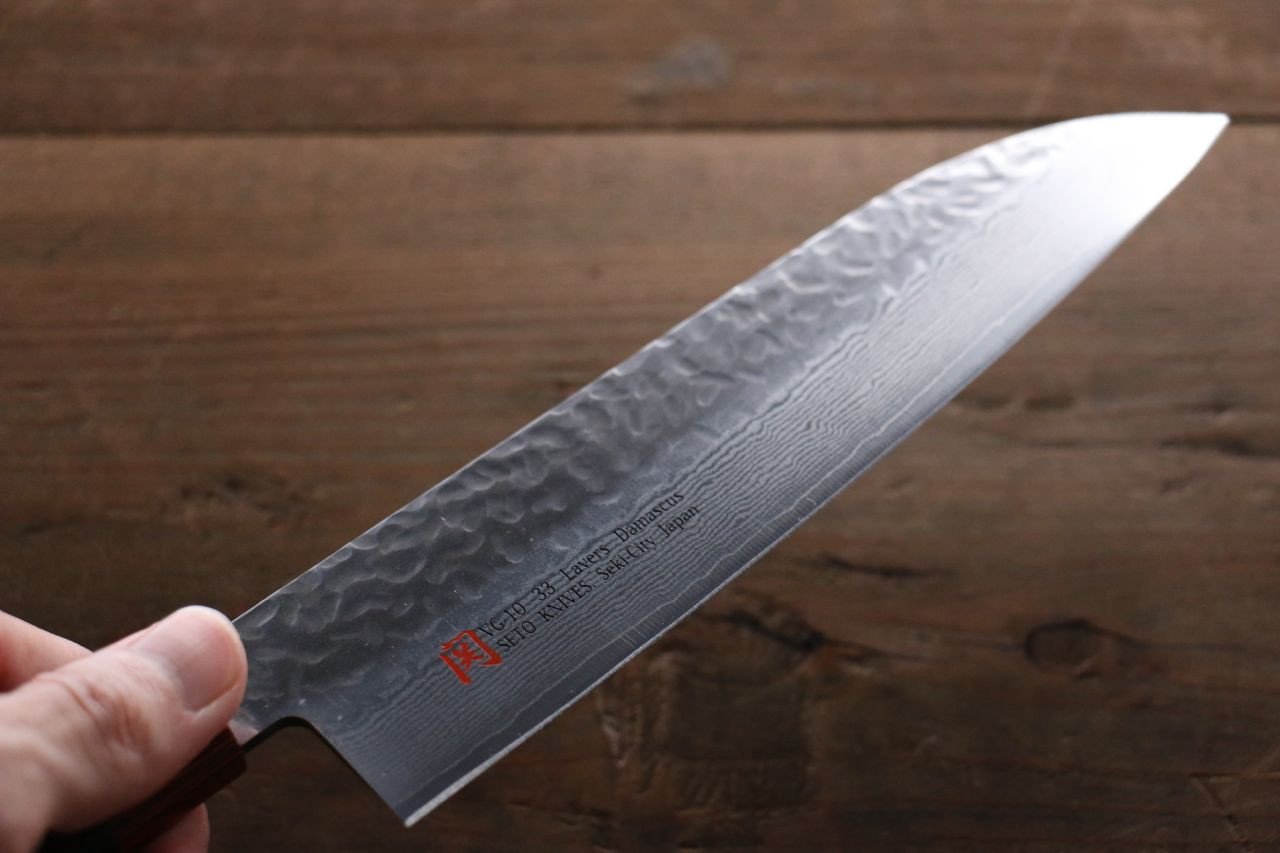 伊勢屋 VG10 大馬士革紋 三德刀  180mm 握把 - 清助刃物