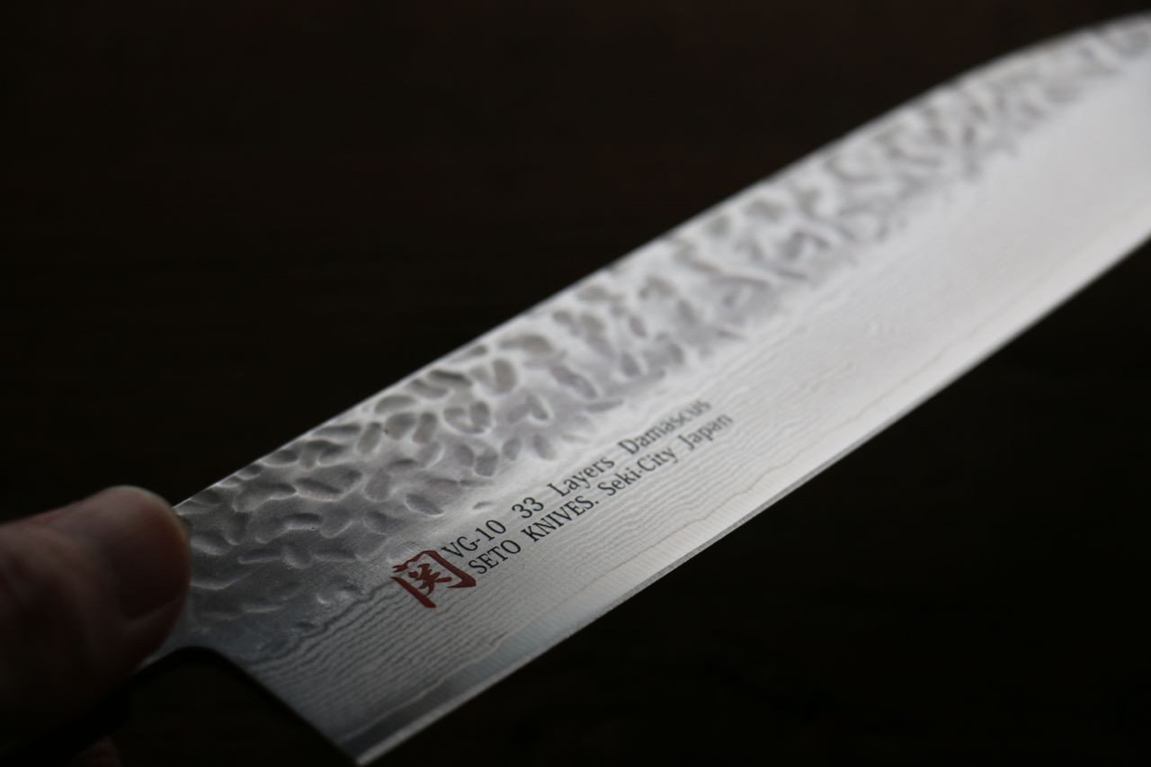 伊勢屋 VG10 大馬士革紋 三德刀  180mm 握把 - 清助刃物