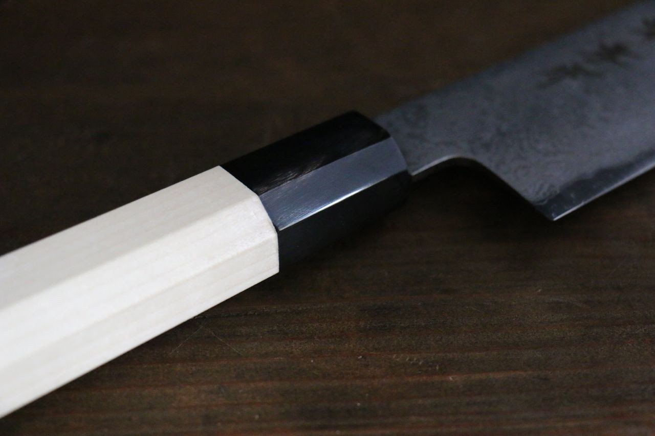 堺 孝行 銀三鋼 大馬士革紋 三德刀  180mm 握把 - 清助刃物