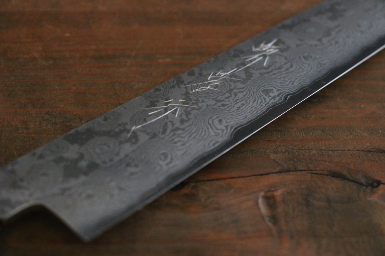 堺 孝行 銀三鋼 大馬士革紋 筋引  240mm 握把 - 清助刃物